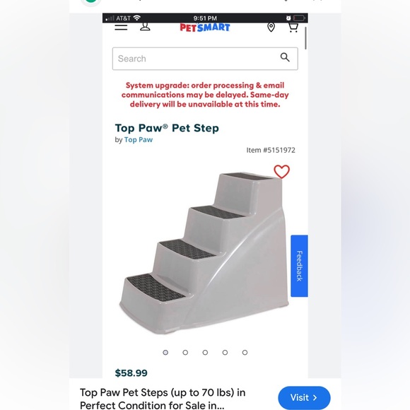 New Top Paw Pet Steps - Picture 1 of 7
